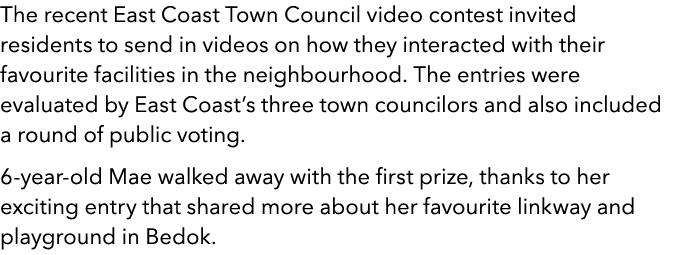 The recent East Coast Town Council video contest invited residents to send in videos on how they interacted with thei...