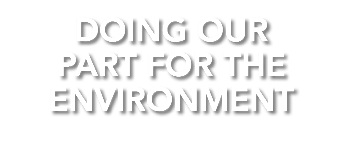 Doing Our Part For The Environment