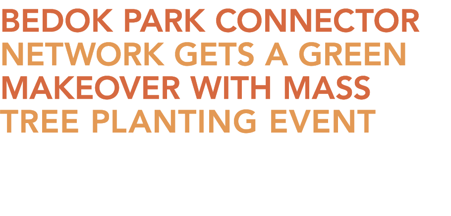 Bedok Park Connector Network Gets a Green Makeover with Mass Tree Planting Event