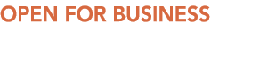 Open for business