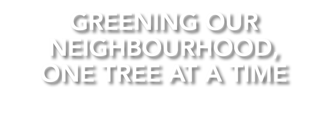 GREENING OUR NEIGHBOURHOOD, ONE TREE AT A TIME