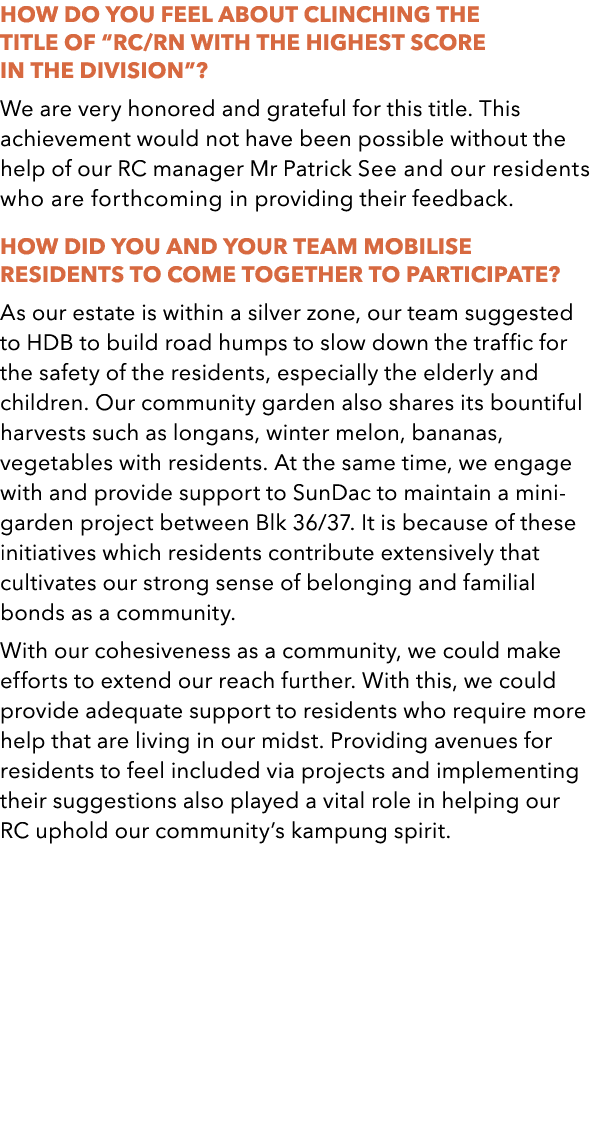 How do you feel about clinching the title of вЂњRC/RN with the highest score in the DivisionвЂќ? We are very honored and ...