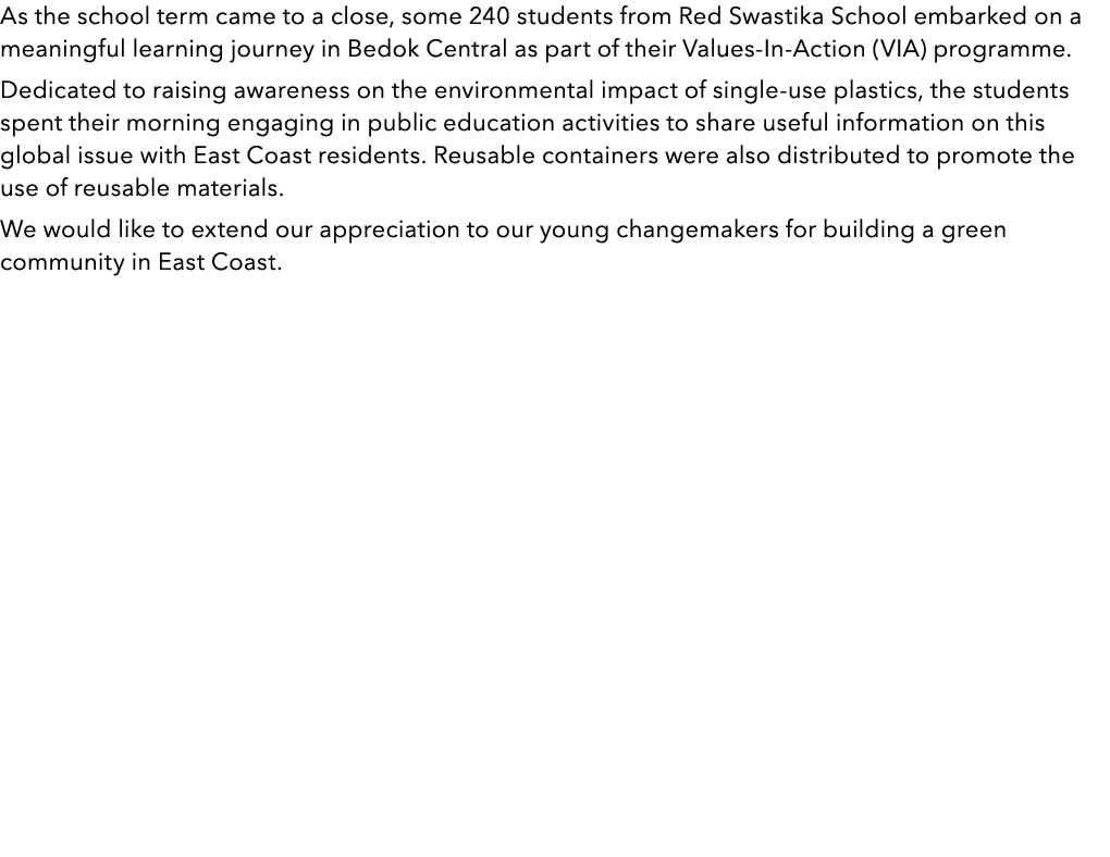 As the school term came to a close, some 240 students from Red Swastika School embarked on a meaningful learning jour...